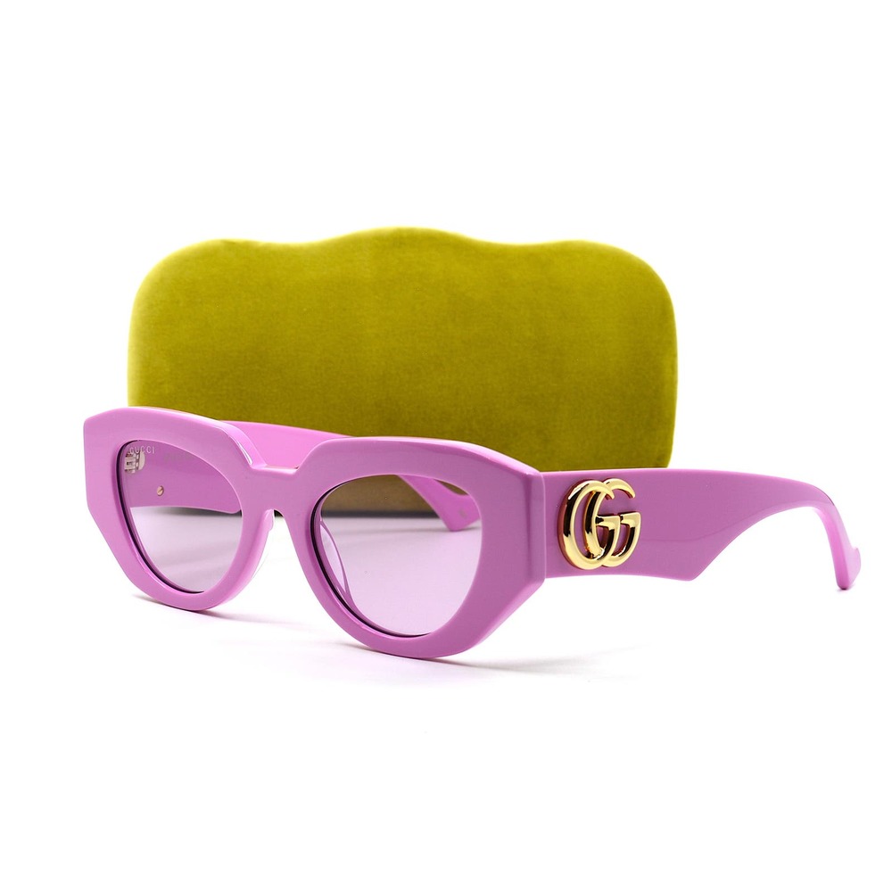 GUCCI GG1421S 004 PINK LIGHT VIOLET AUTHENTIC SUNGLASSES - Picture 10 of 14